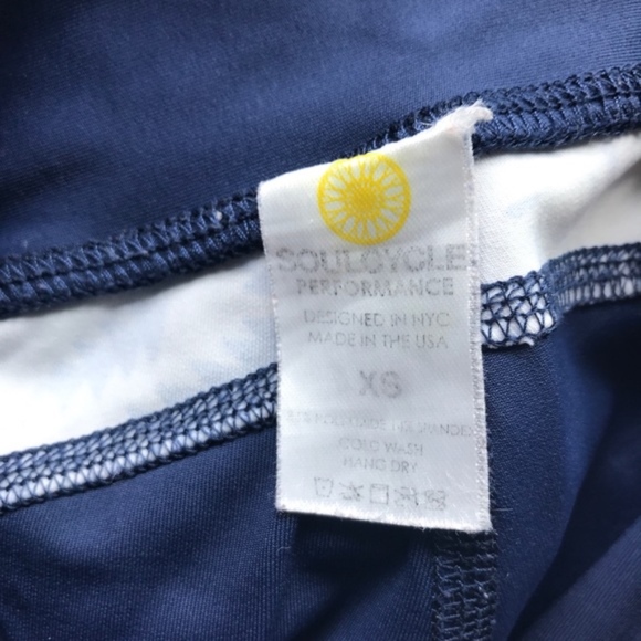 SoulCycle Cropped Blue Leggings - Picture 4 of 4